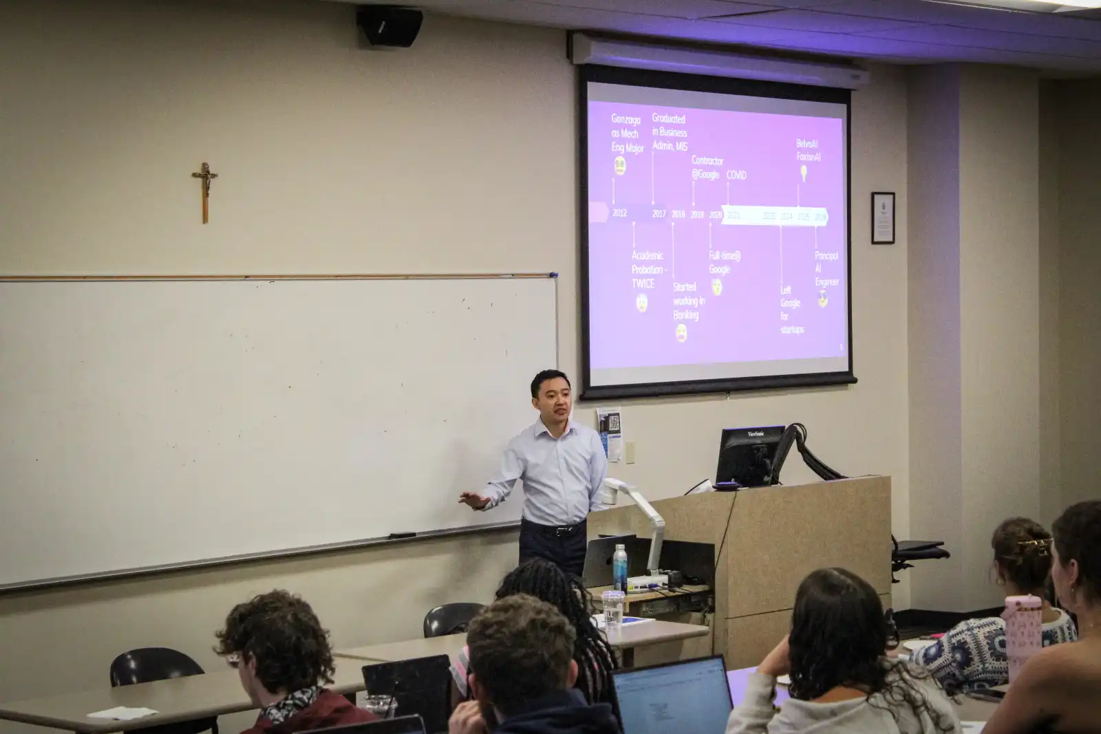Speaking to a Class at Gonzaga