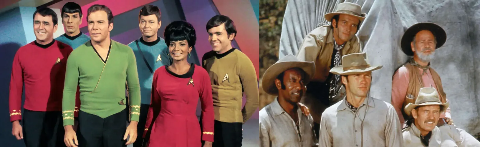 Star Trek TOS Crew and Rawhide Crew
