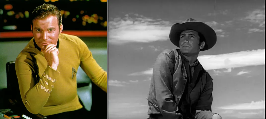 Captain Kirk and Trail Boss Gil Favor